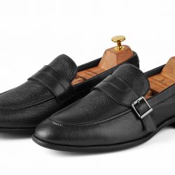 Verdant Noir single monk loafer shoes