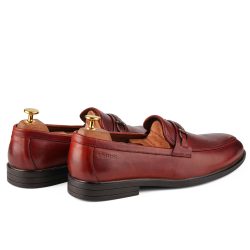 Regent Garnet lace-less leather loafer shoe