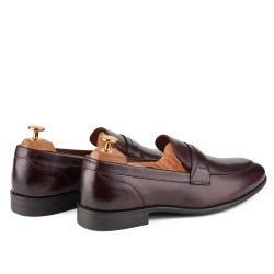 echelon-Brown leather Loafer