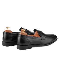 Echelon Noir Black leather Loafer