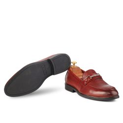 Regent Garnet lace-less leather loafer shoe