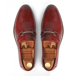 Regent Garnet lace-less leather loafer shoe