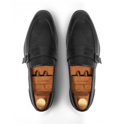 Verdant Noir single monk loafer shoes