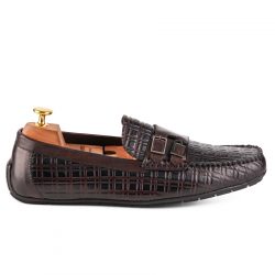 Valerio Brown Double Monk Strap Shoes