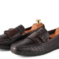 Valerio Brown Double Monk Strap Shoes