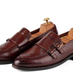 dominion double monk strap shoe